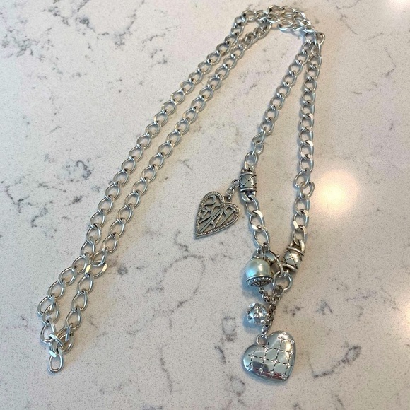 Silver Heart Charm Necklace CLOSEOUT - Picture 2 of 4